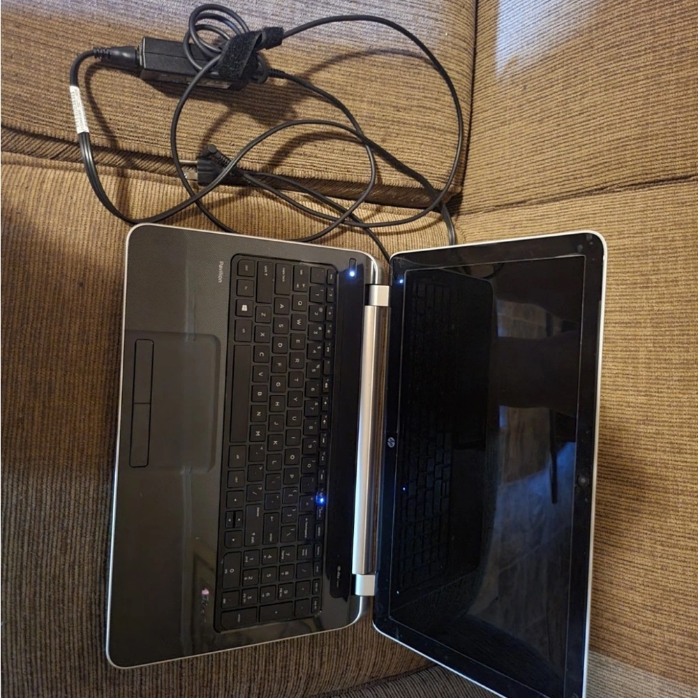 HP pavilion notebook 15” Sleek Black Laptop with Charger